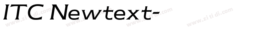 ITC Newtext字体转换